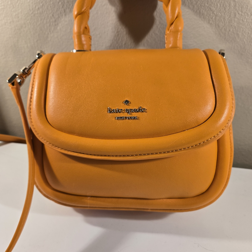 Kate Spade Orange Leather Crossbody Bag
